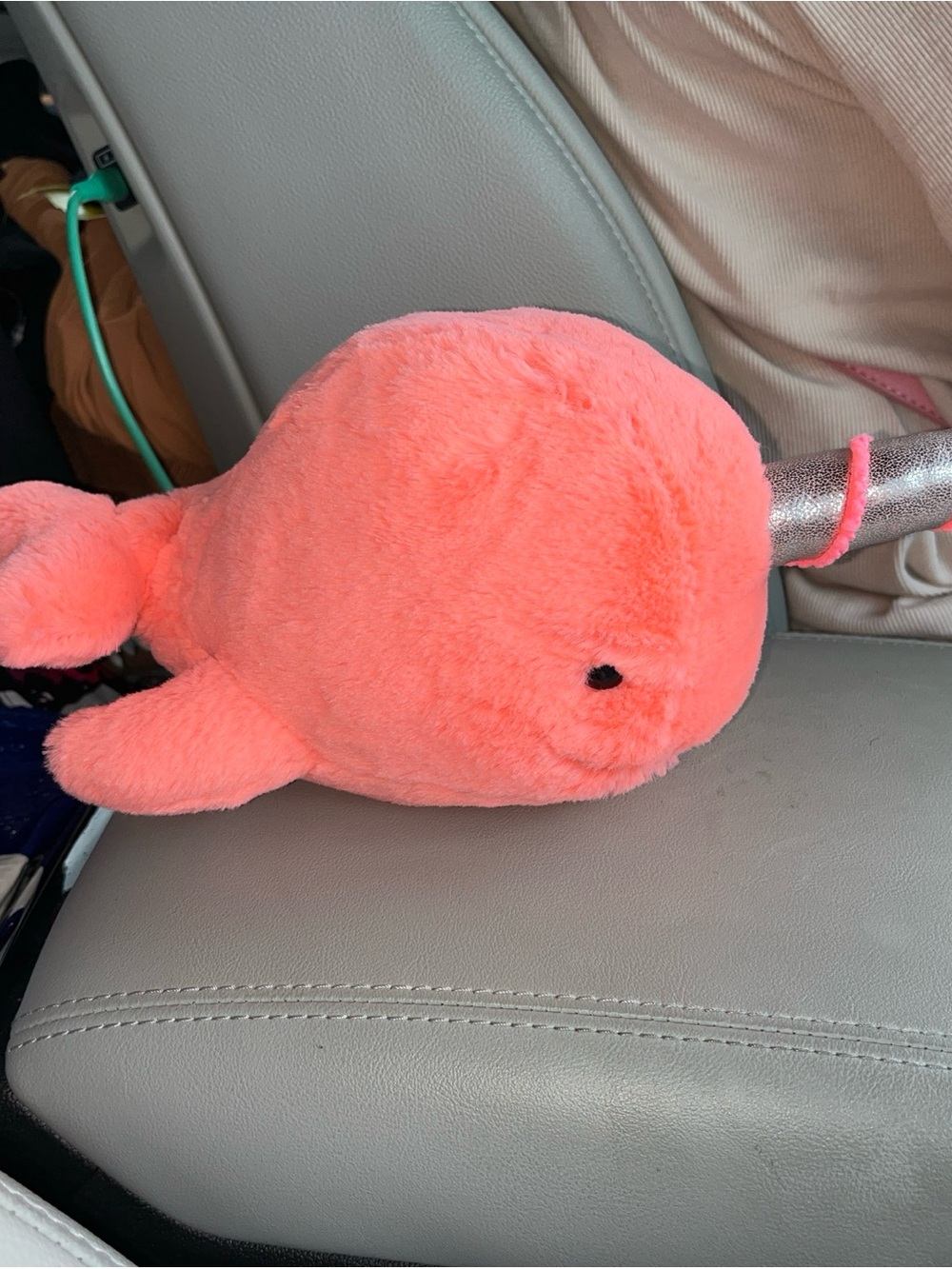 Jellycat Coral Pink Narwhal Plush